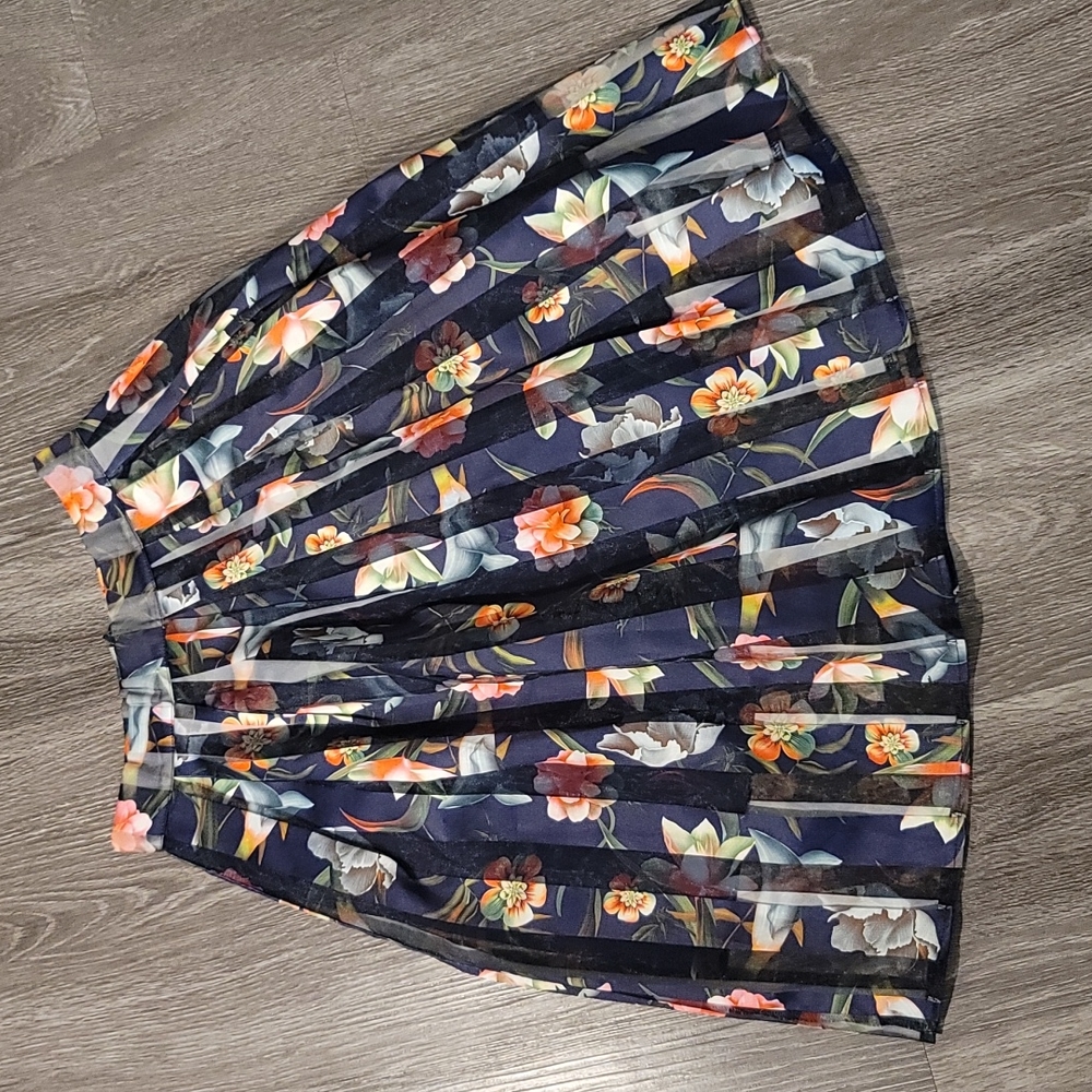Mid calf/knee length floral skirt